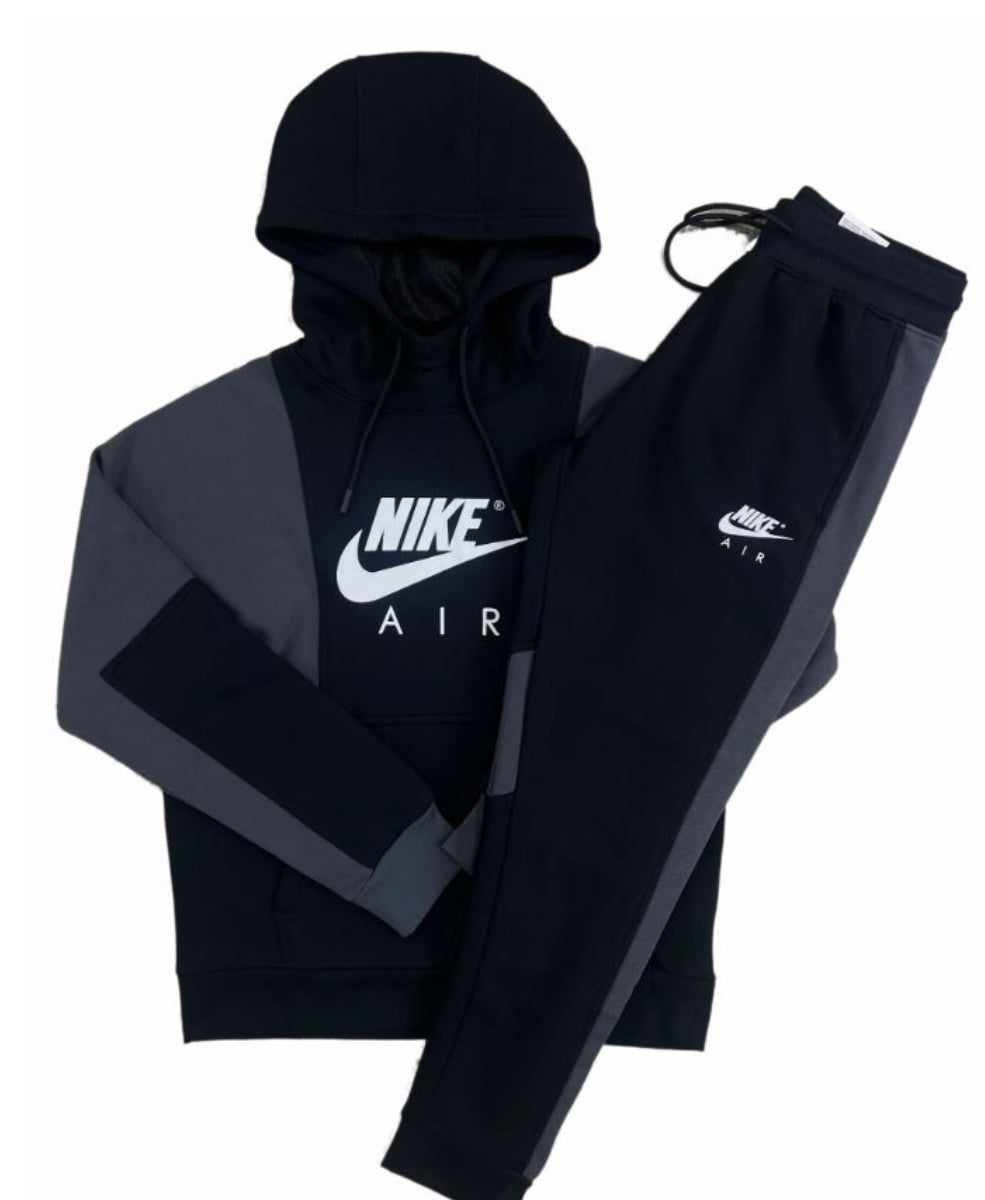 Nike Air Heritage Tracksuit Black & Grey
