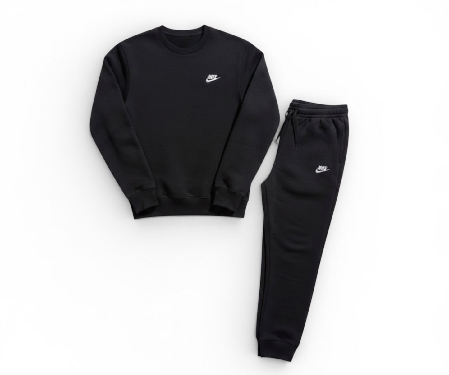 Nike Foundation Grey Joggers – White Swoosh