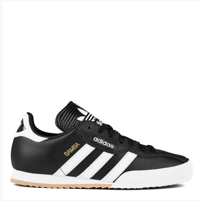 ADIDAS MENS SAMBA SUPER LEATHER TRAINER BLACK 019099