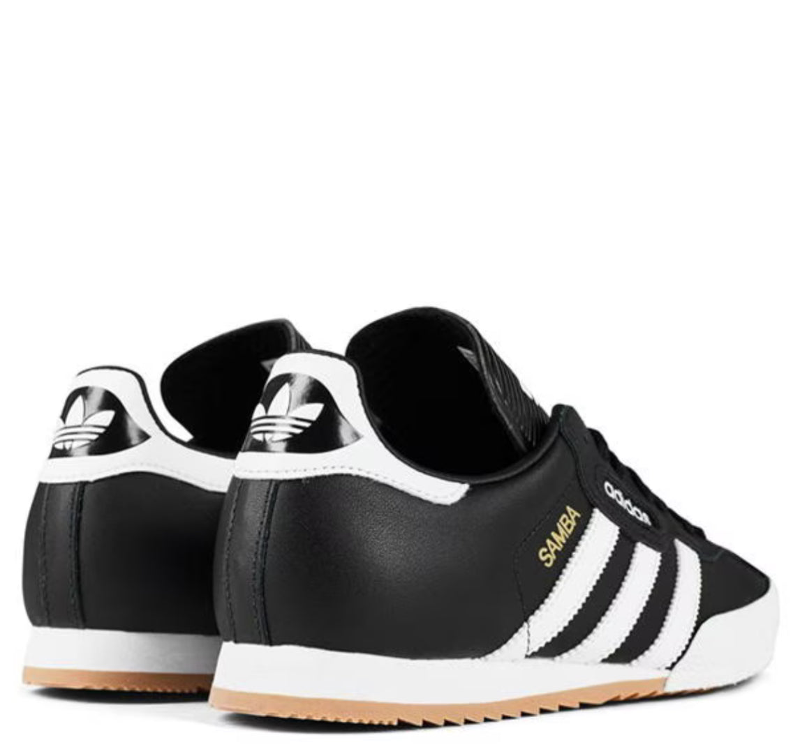 ADIDAS MENS SAMBA SUPER LEATHER TRAINER BLACK 019099