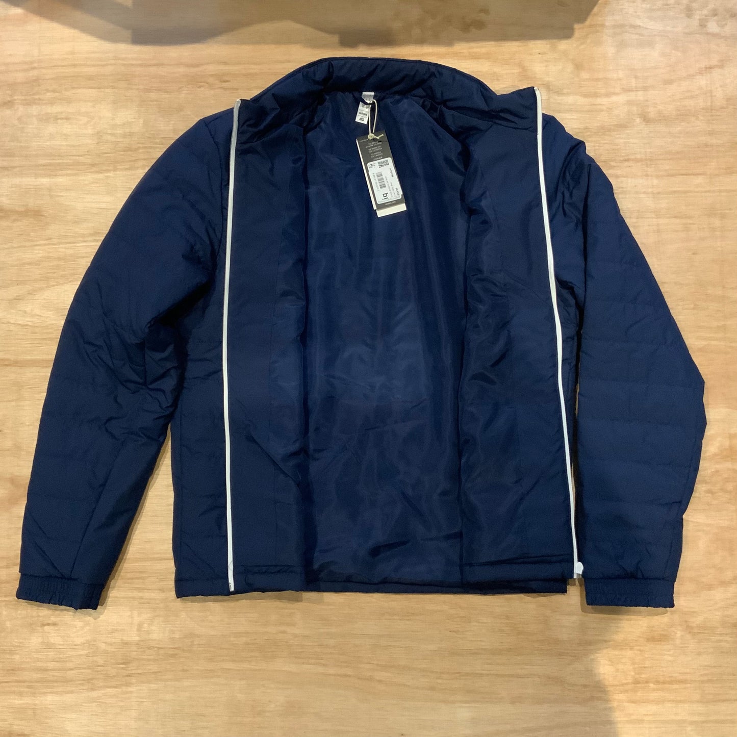 Adidas Team Navy Jacket | Lightweight Quilted Padded Sports Jacket