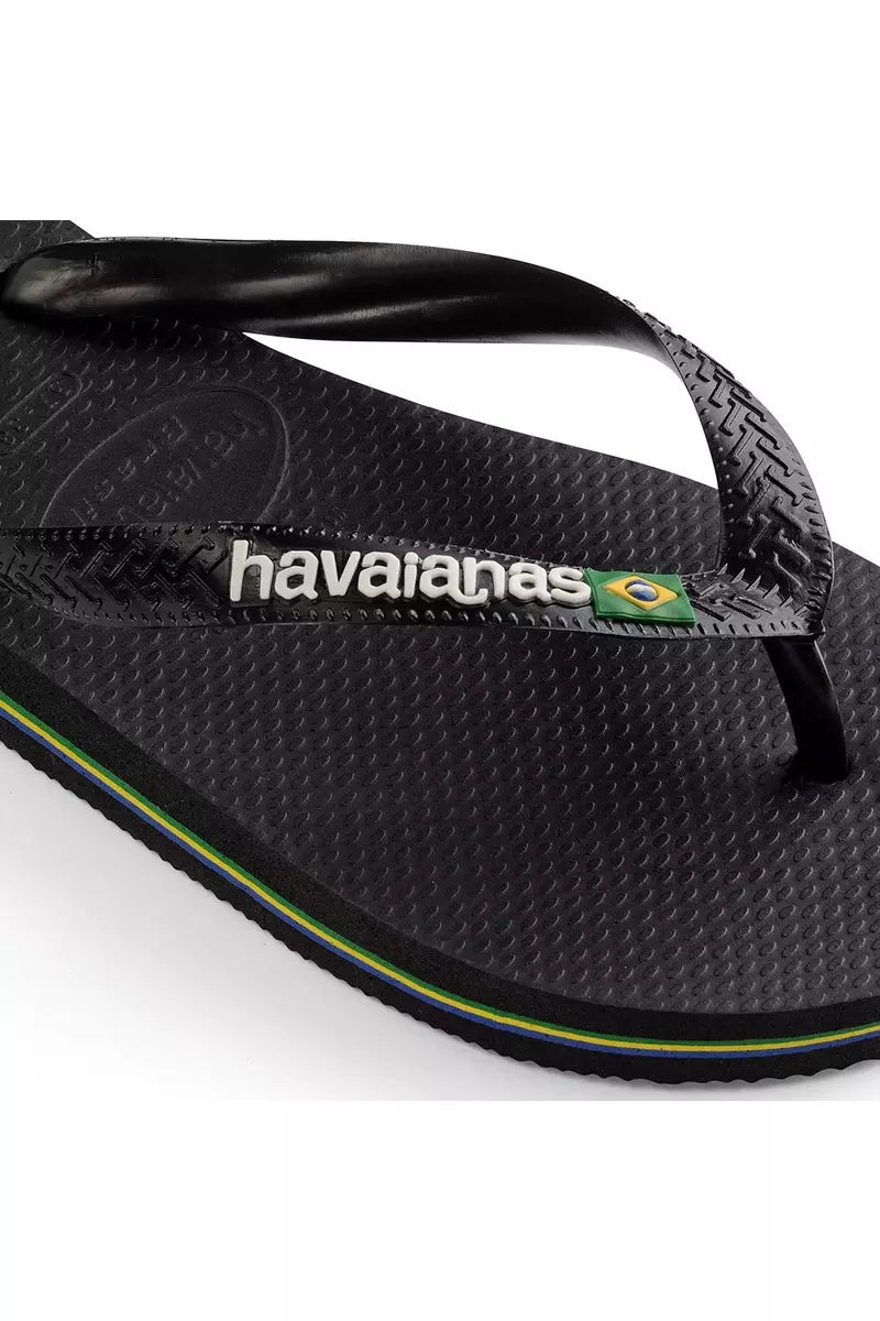 Kids Havaianas Toe logo Black