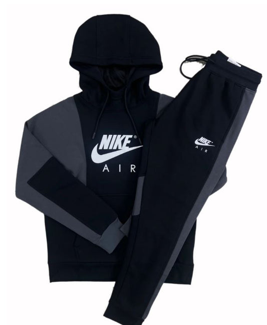 Nike Air Heritage Tracksuit Black & Grey