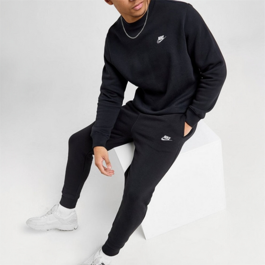 Nike foundation crew neck tracksuit Black   ,