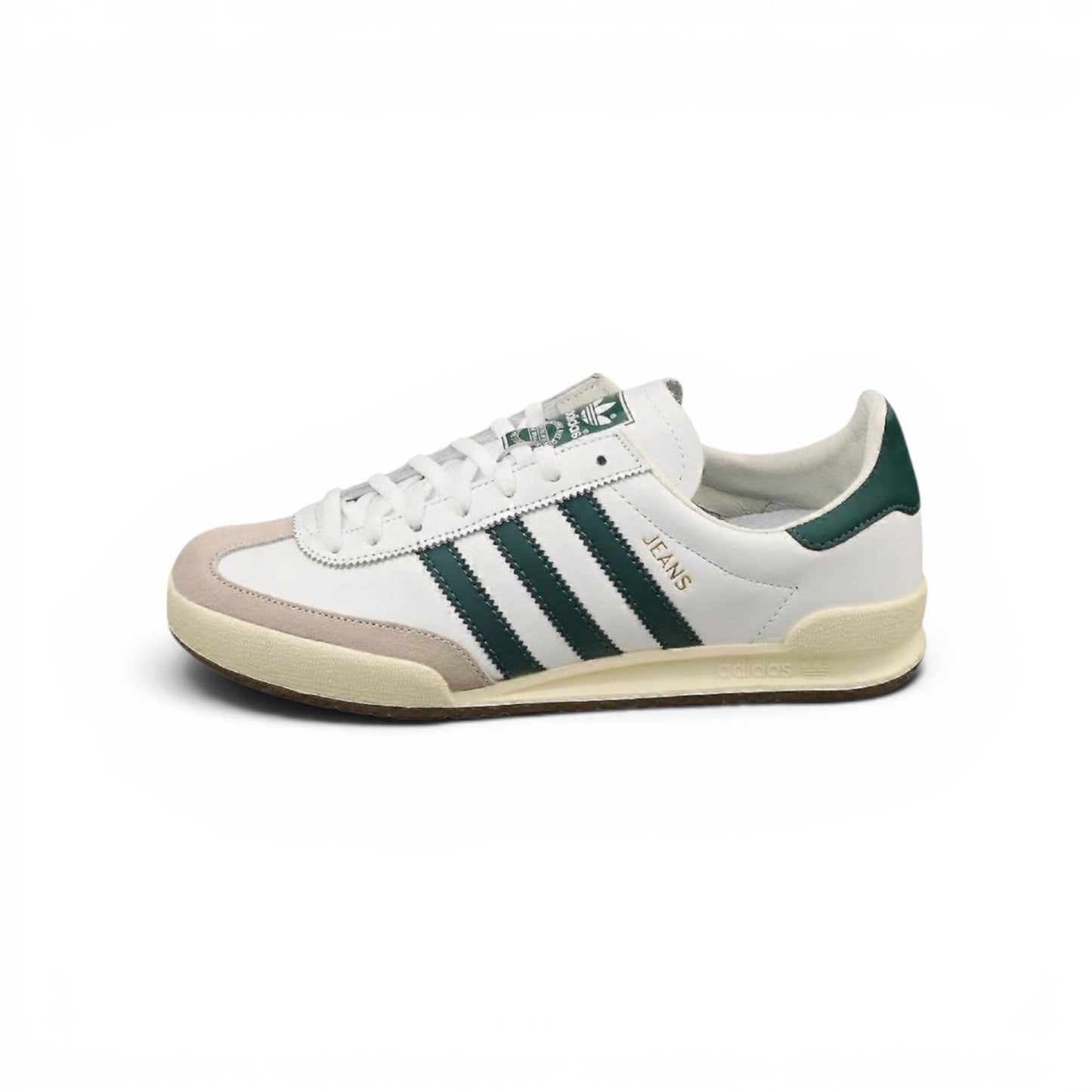Adidas Original Jean White green leather trainer