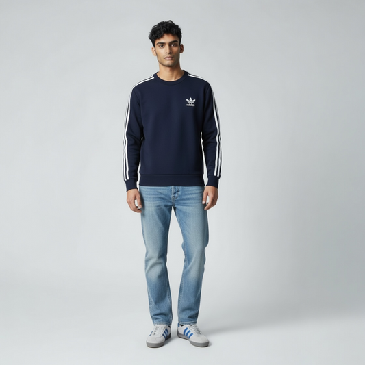 Adidas Original Jean Blue & Grey suede