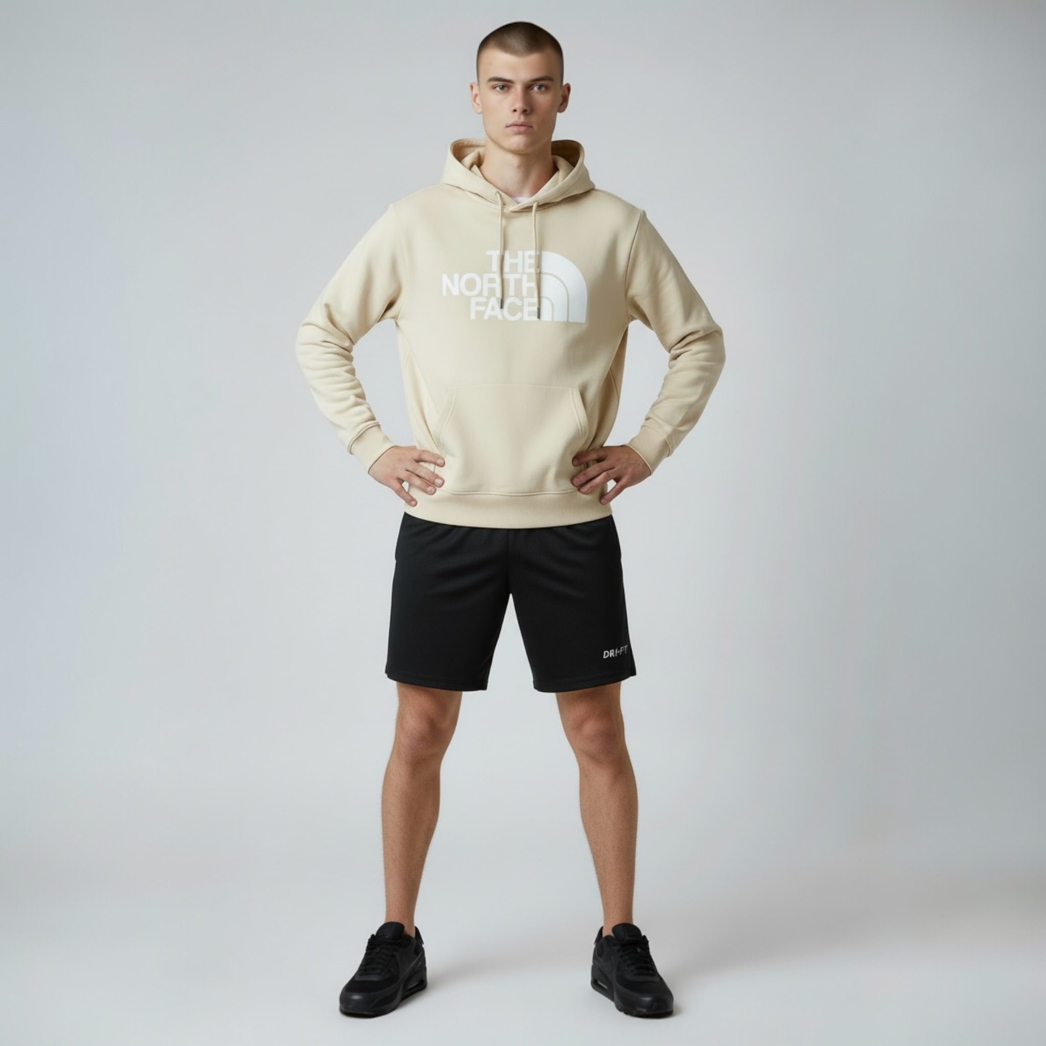 The North Face standard  hoodie gravel