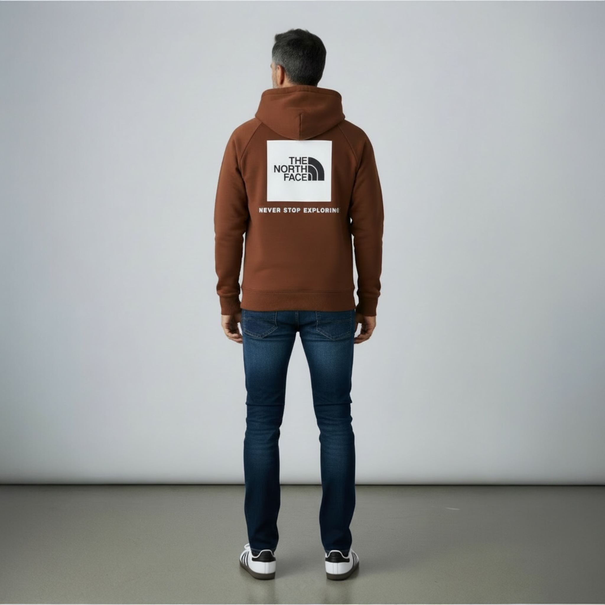 The North Face  Red Box hoodie dark oak
