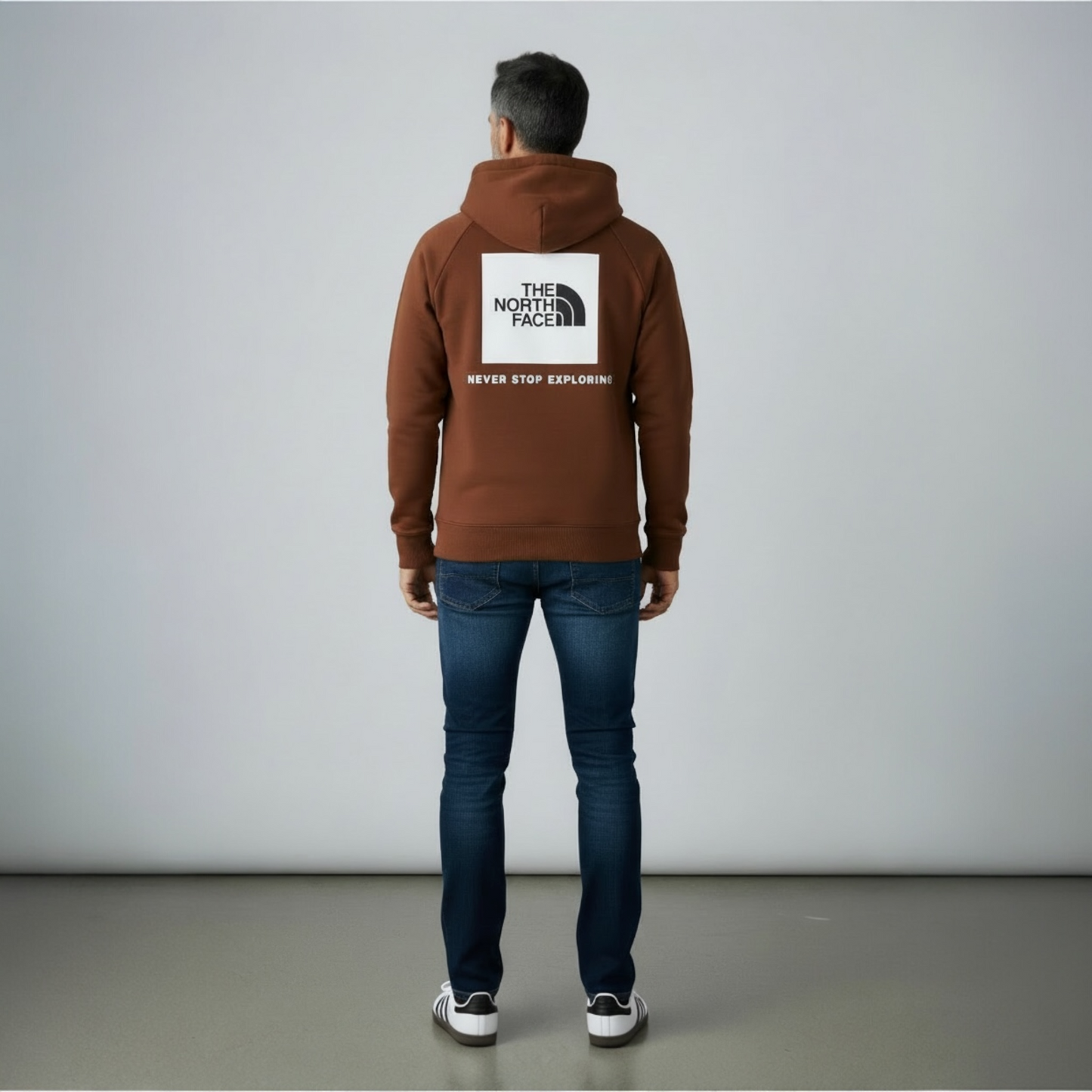 The North Face  Red Box hoodie dark oak