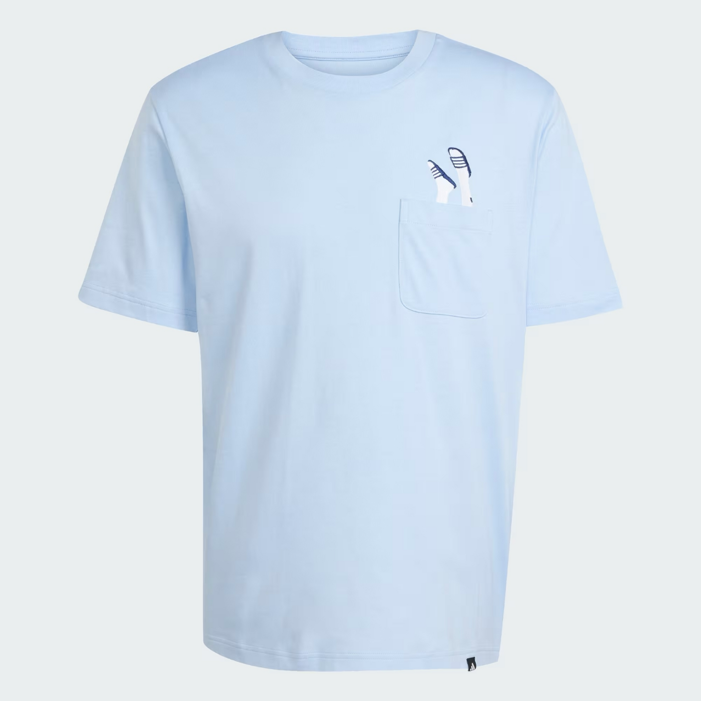ADIDAS LOUNGE SLIDES GRAPHIC POCKET T-SHIRT