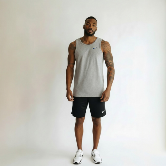 Nike Men's Grey Athletic Tank Top