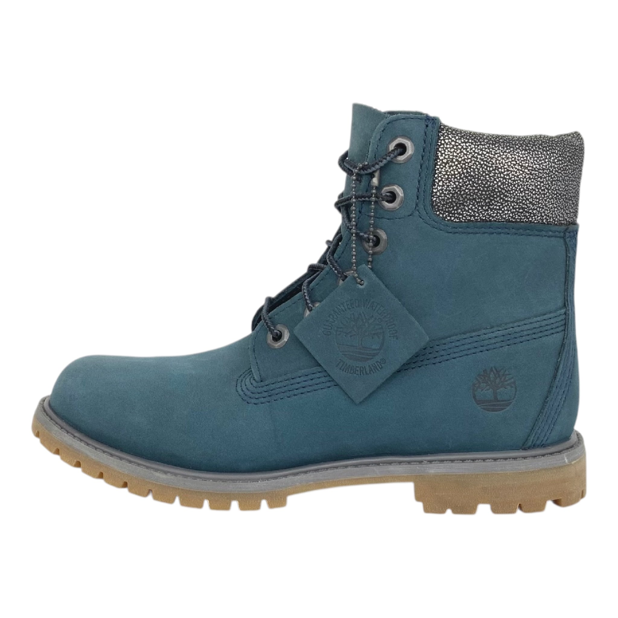 Timberland Women's  Premium 6-Inch blue/silver boot last pair