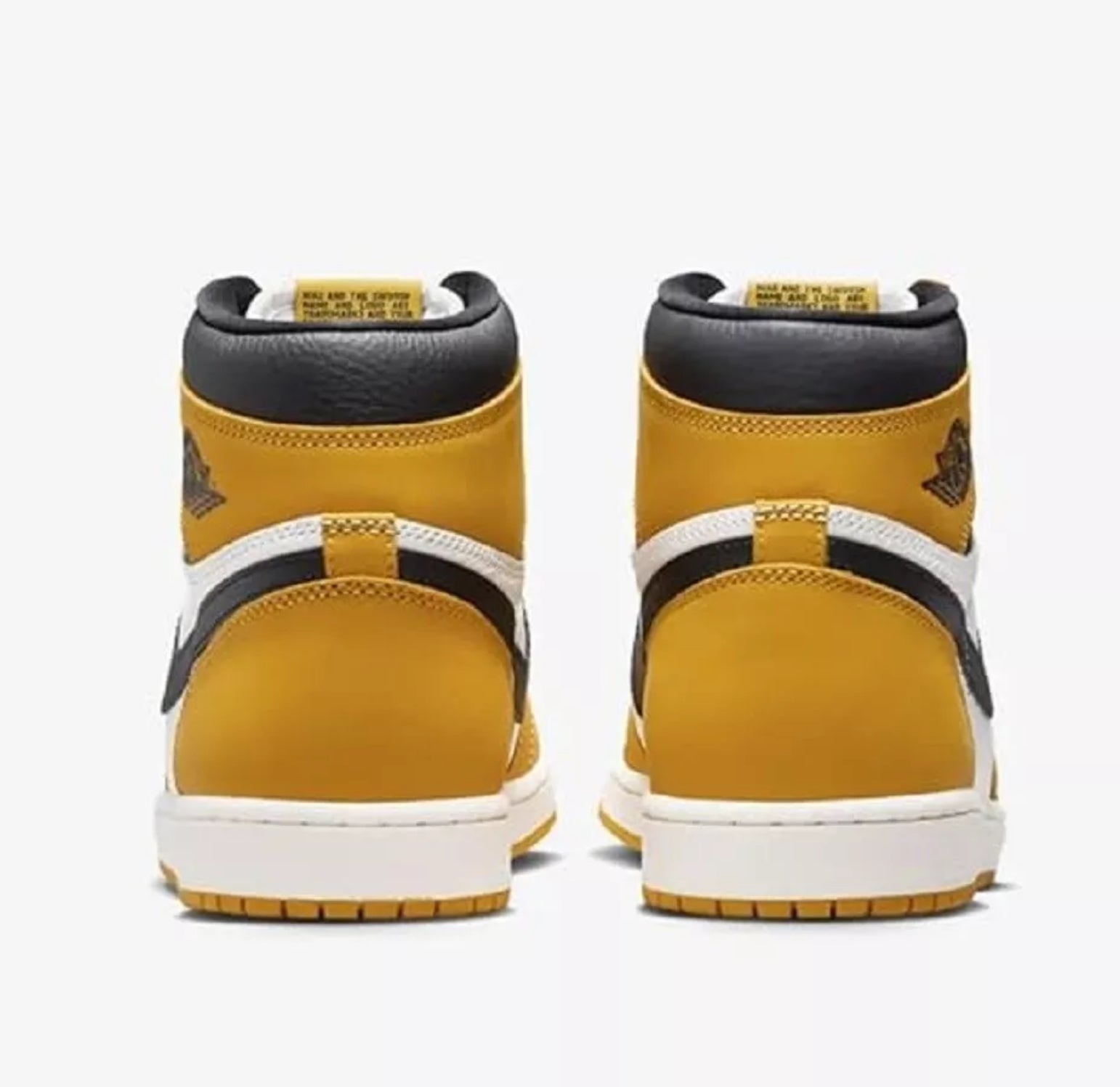 Nike Air Jordan 1 OG High top Black/ Yellow/ White