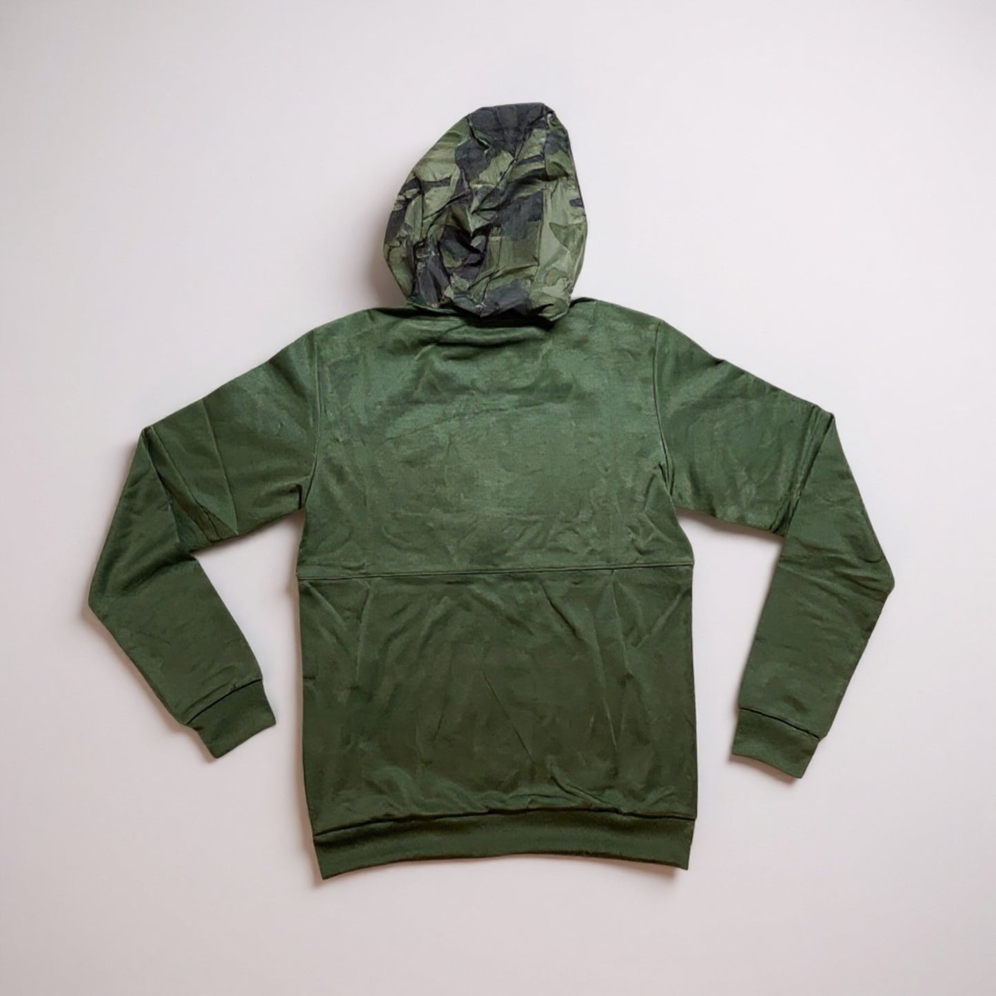 Adidas green Camouflage zip through hoodie