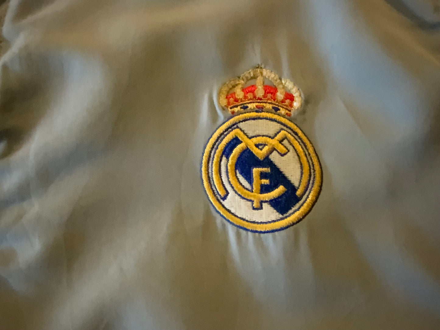 Adidas Vintage 2004 Real Madrid Training Jacket – Silver & Black