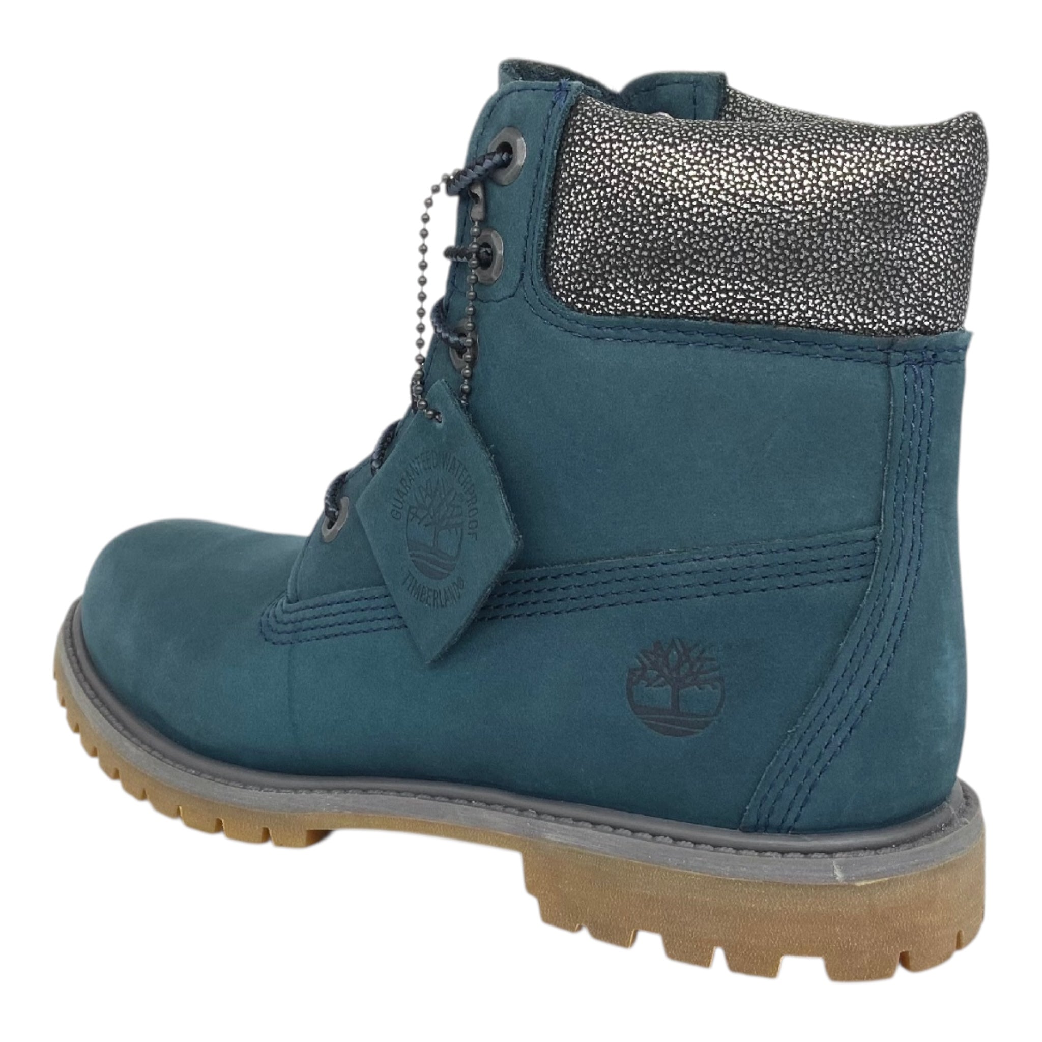 Timberland Women's  Premium 6-Inch blue/silver boot last pair