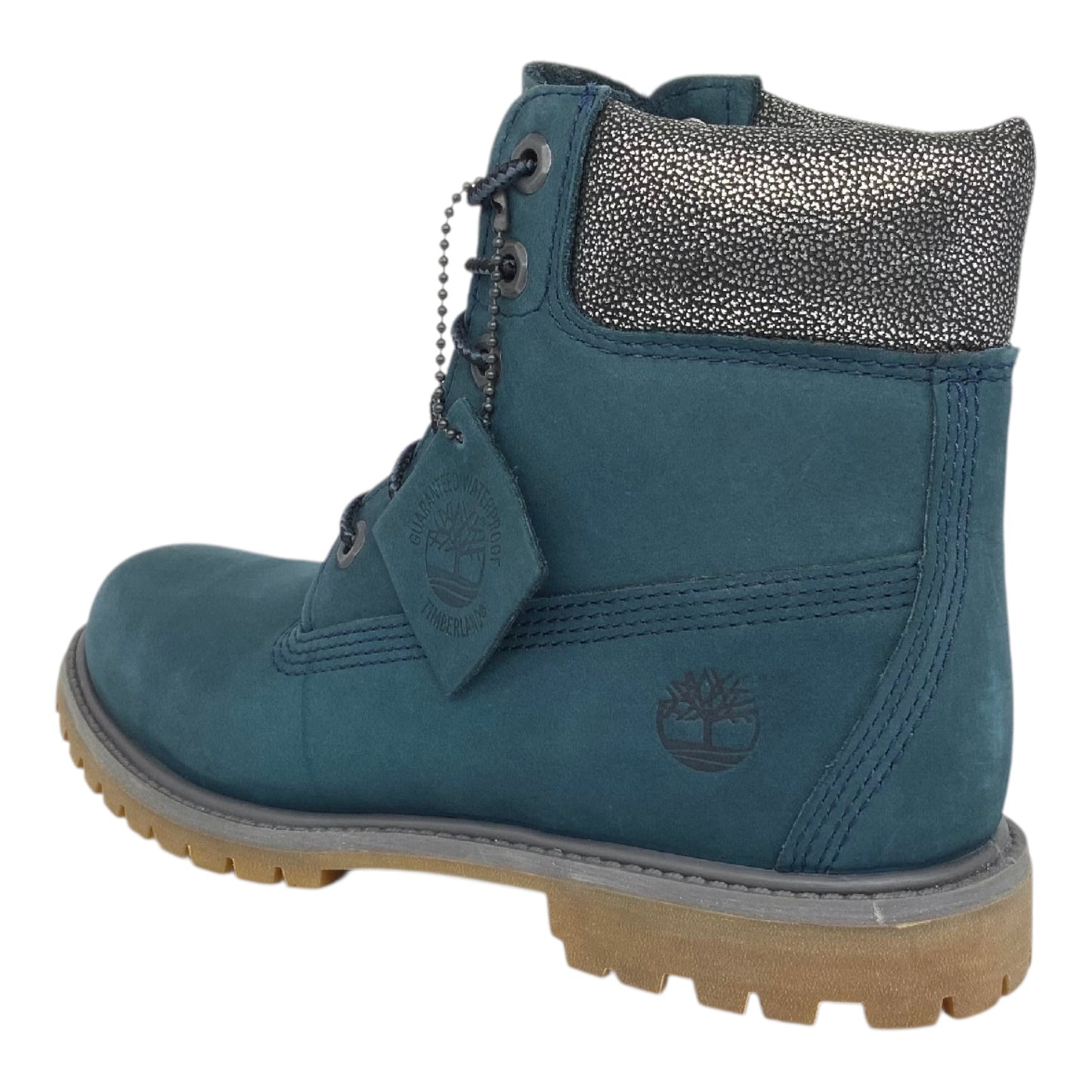 Timberland Women's  Premium 6-Inch blue/silver boot l