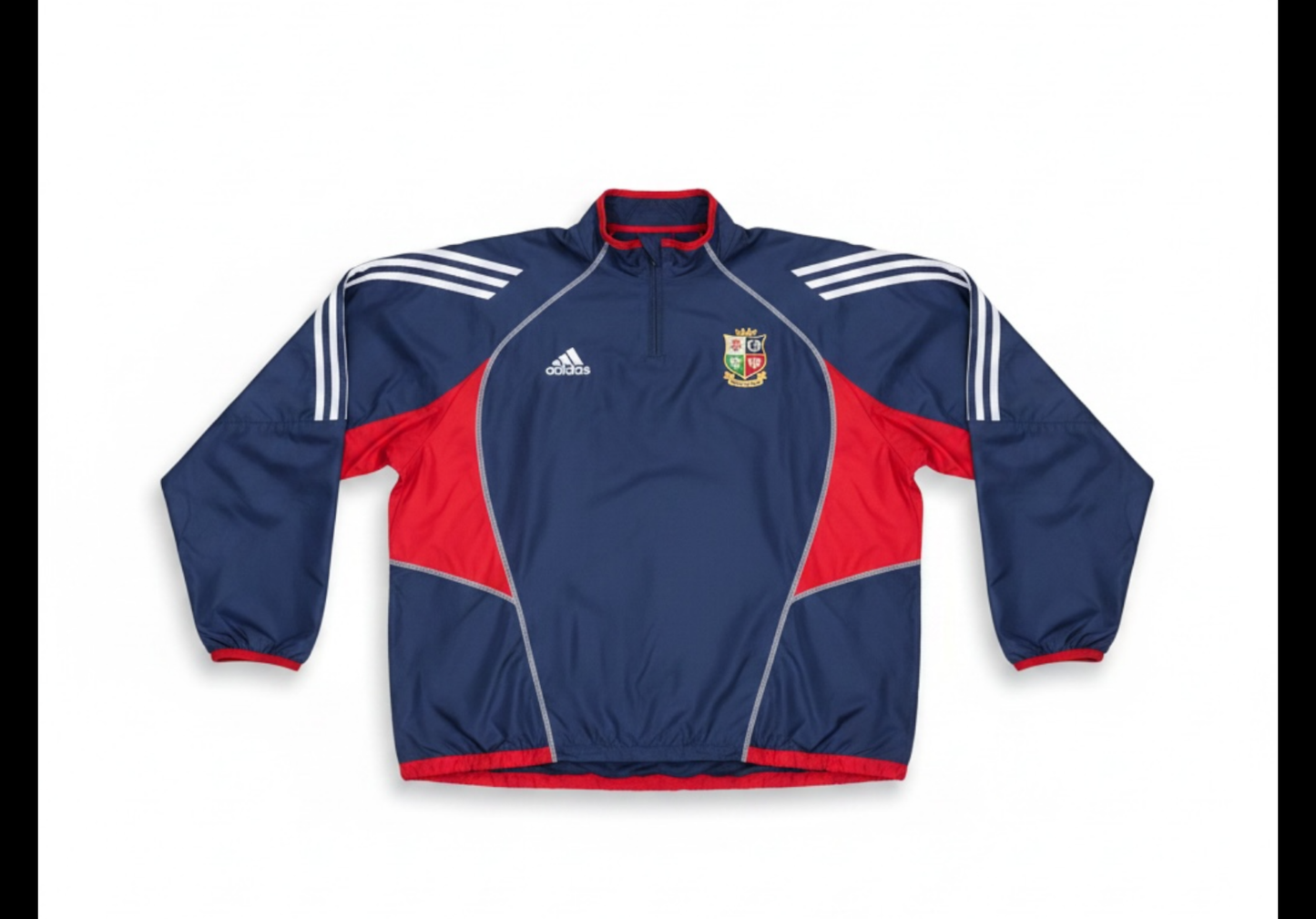 Adidas British & Irish Lions 2004 Vintage Rugby Training Top – Navy/Red