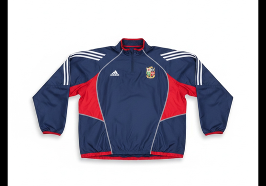 Adidas British & Irish Lions 2004 Vintage Rugby Training Top – Navy/Red
