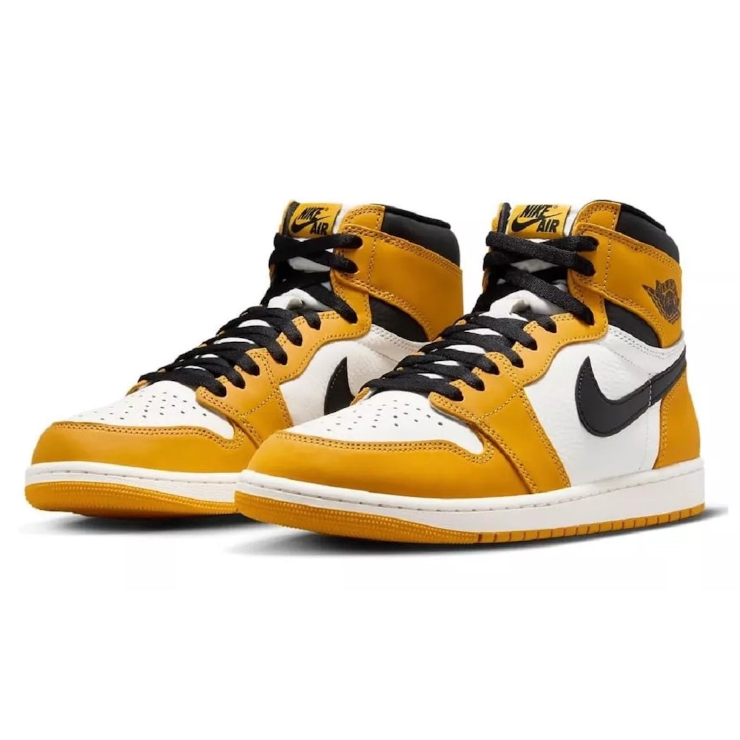 Nike Air Jordan 1 OG High top Black/ Yellow/ White