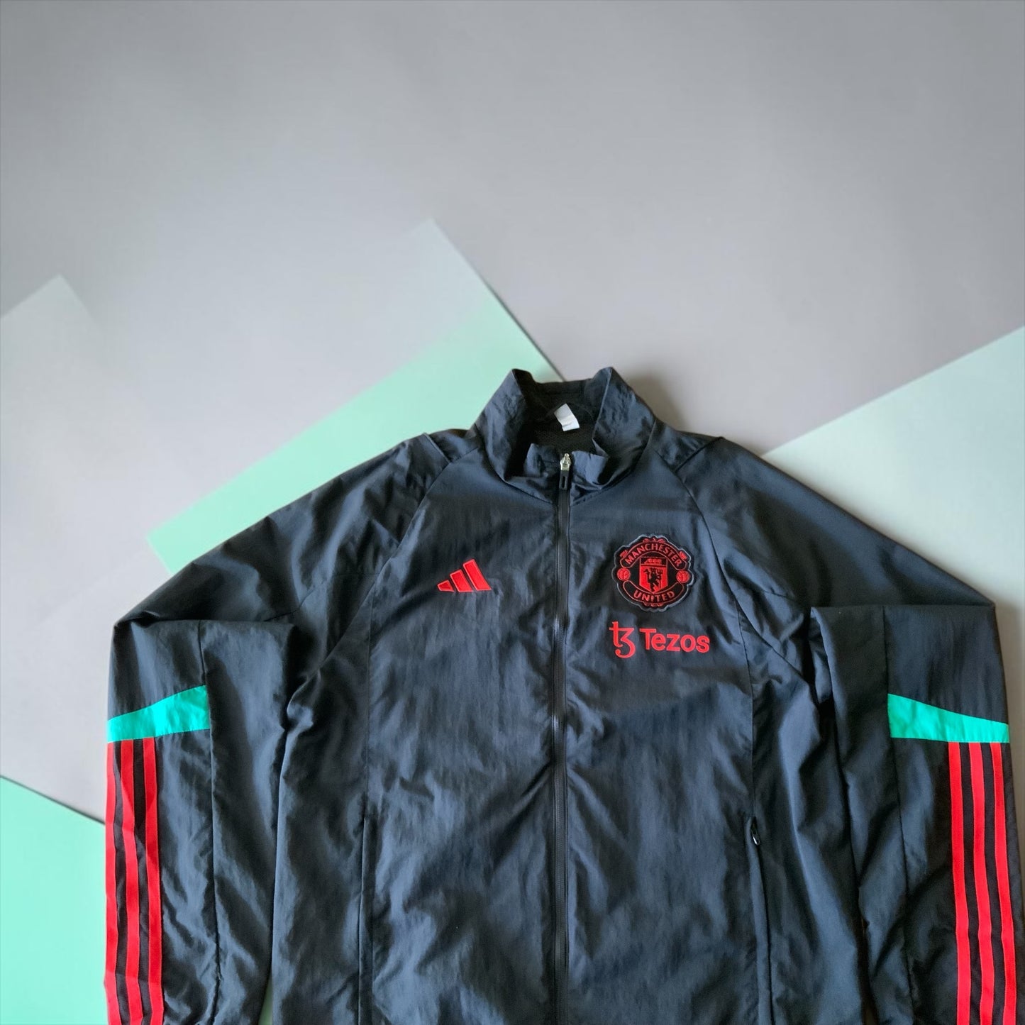 Adidas Manchester United 2023 Training Jacket – Black/Red