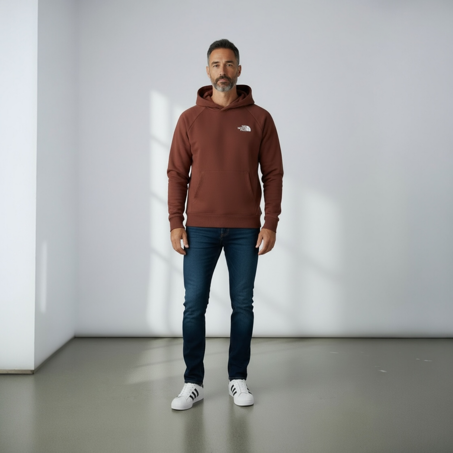 The North Face  Red Box hoodie dark oak