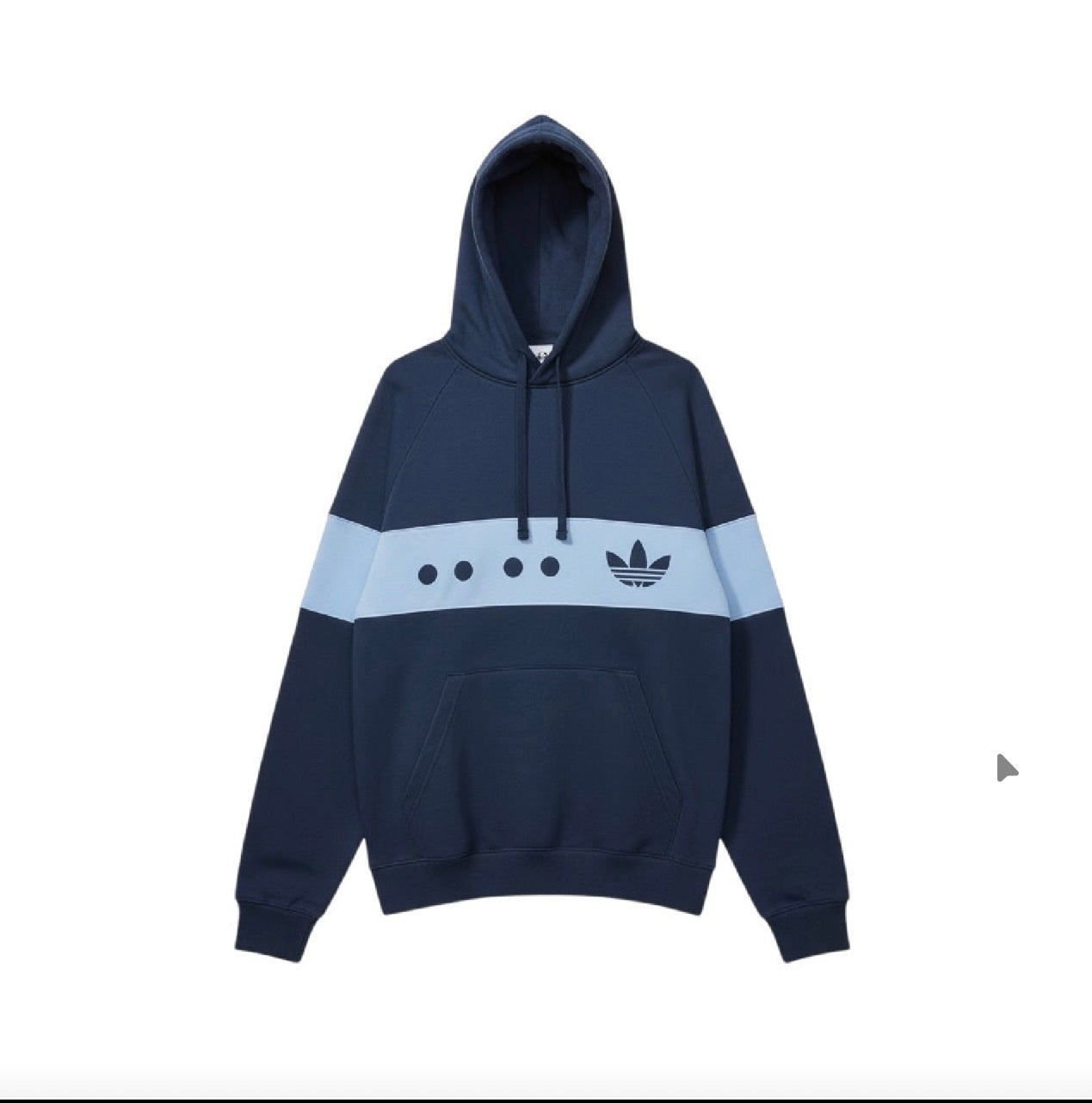 Adidas Navy Hoodie with Light Blue Detail – BCI Cotton