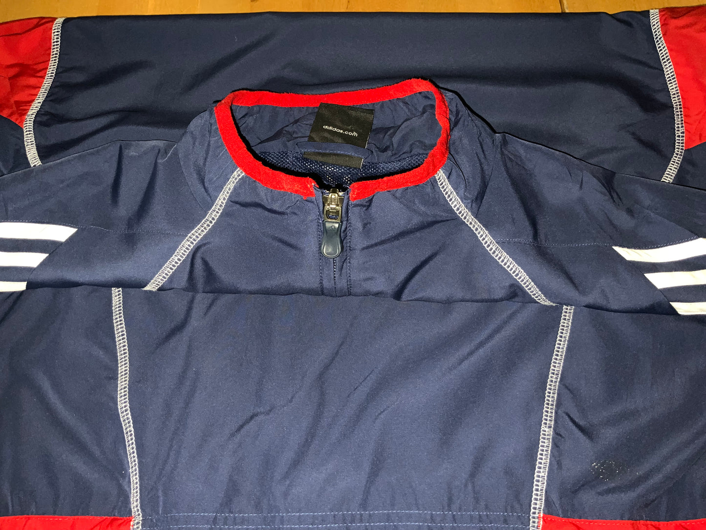 Adidas British & Irish Lions 2004 Vintage Rugby Training Top – Navy/Red