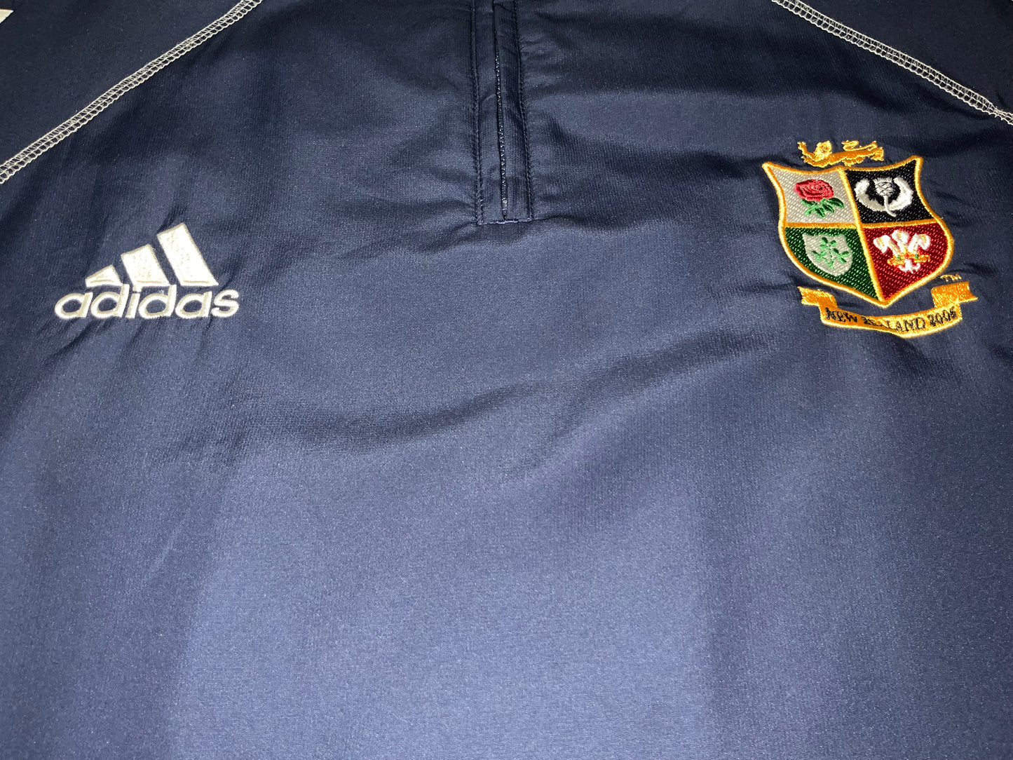 Adidas British & Irish Lions 2004 Vintage Rugby Training Top – Navy/Red