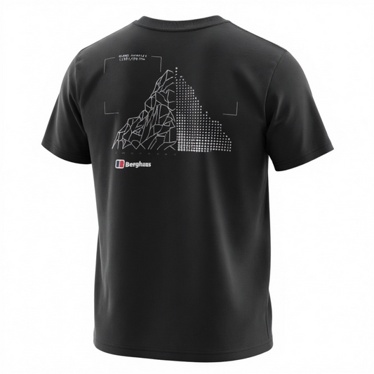 Berghaus Black Coordinates T-Shirt – A Refined Cotton Essential