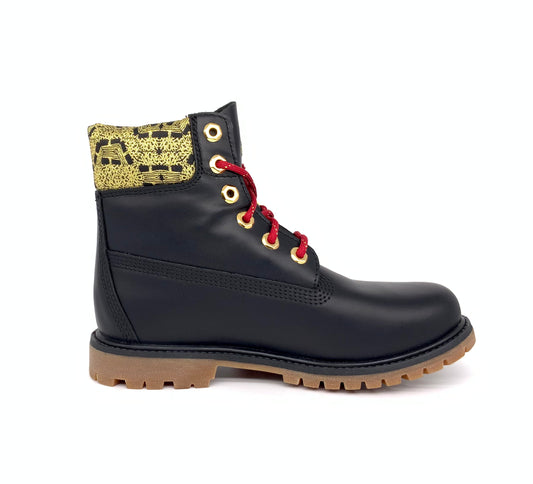 Timberland Women's Premium LTD edition 6-Inch black & gold boot A1RQH