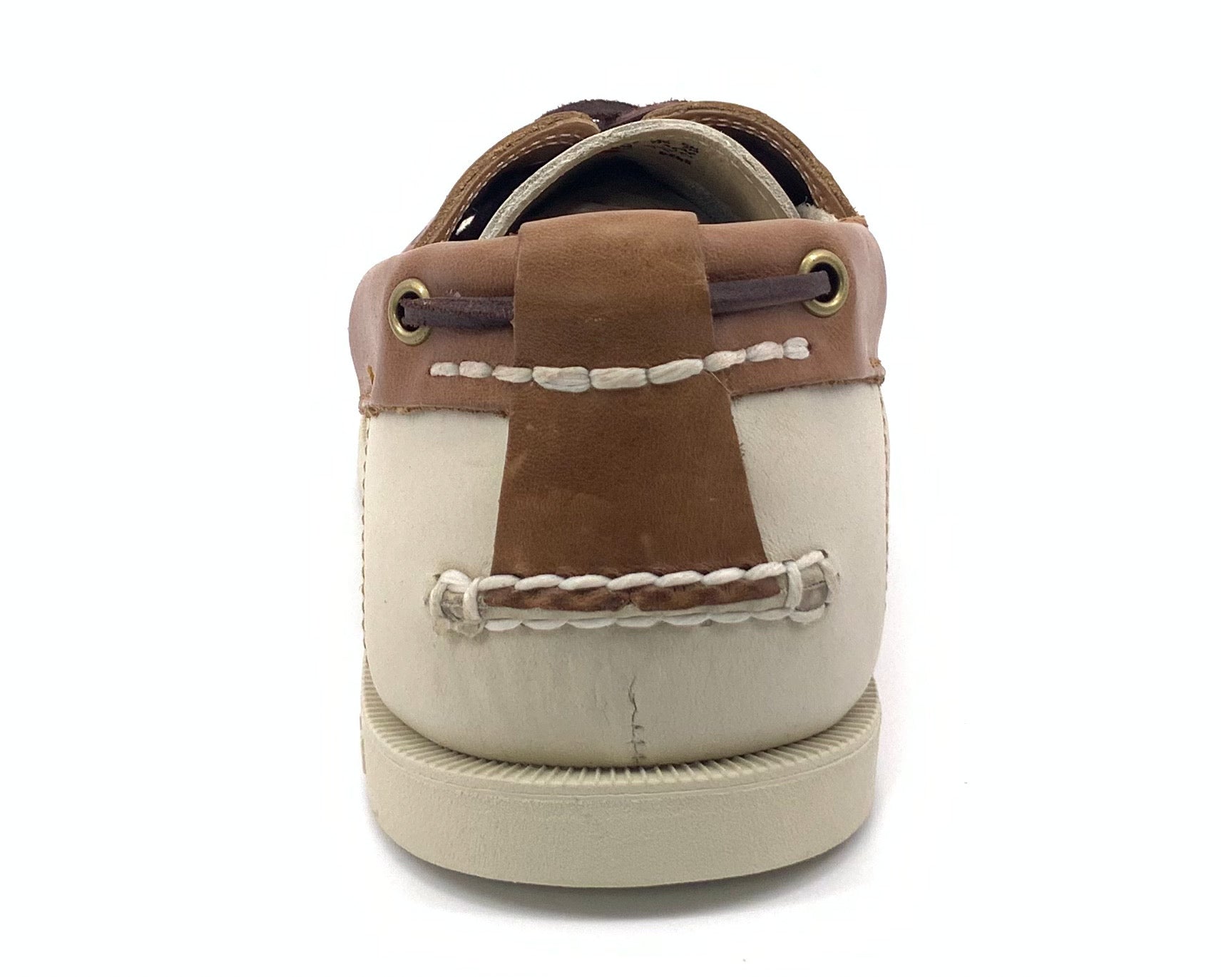 Timberland Premium cream and brown boat shoe. A13I1