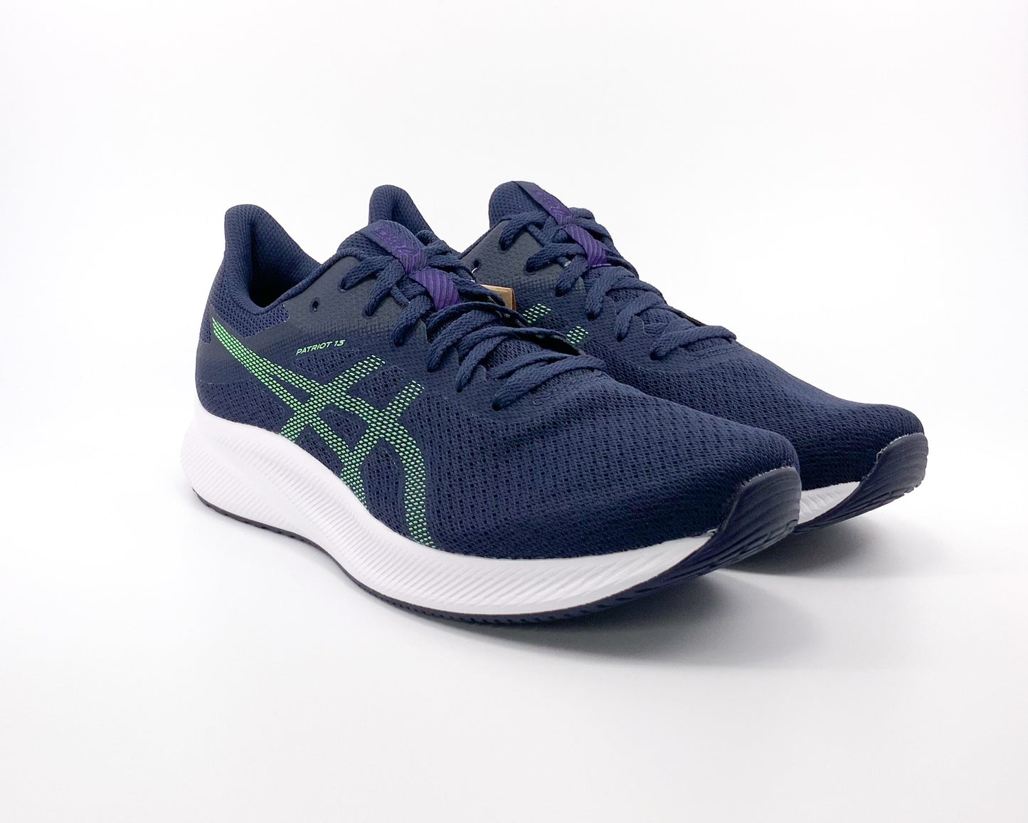 ASICS PATRIOT 13 Men's Running Shoes, Midnight/New Leaf,