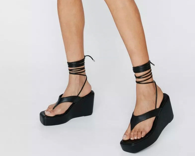 Women's Toe Strappy Wedge Sandal