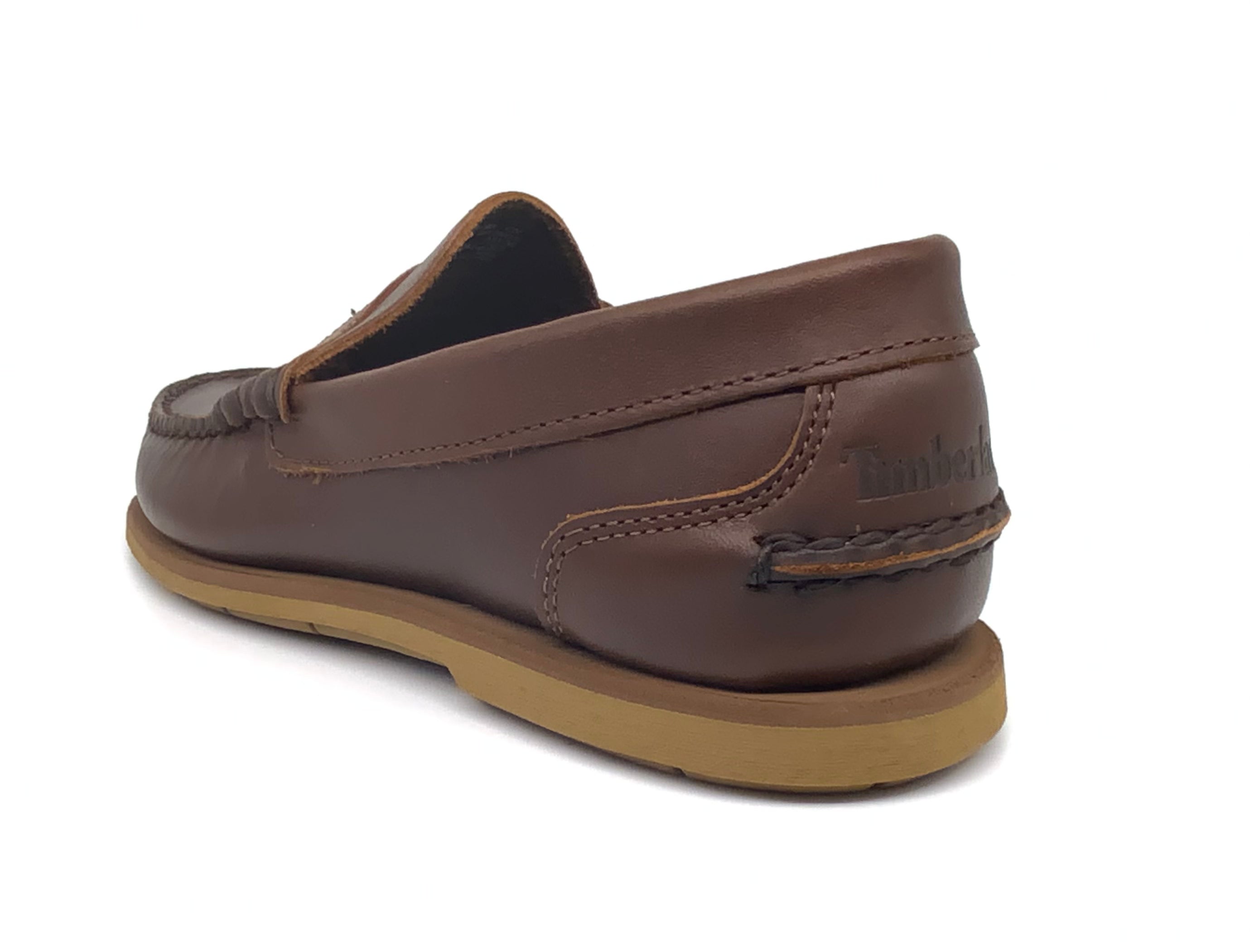 Timberland Premium Penny loafer slip on Boat shoe Brown 025031