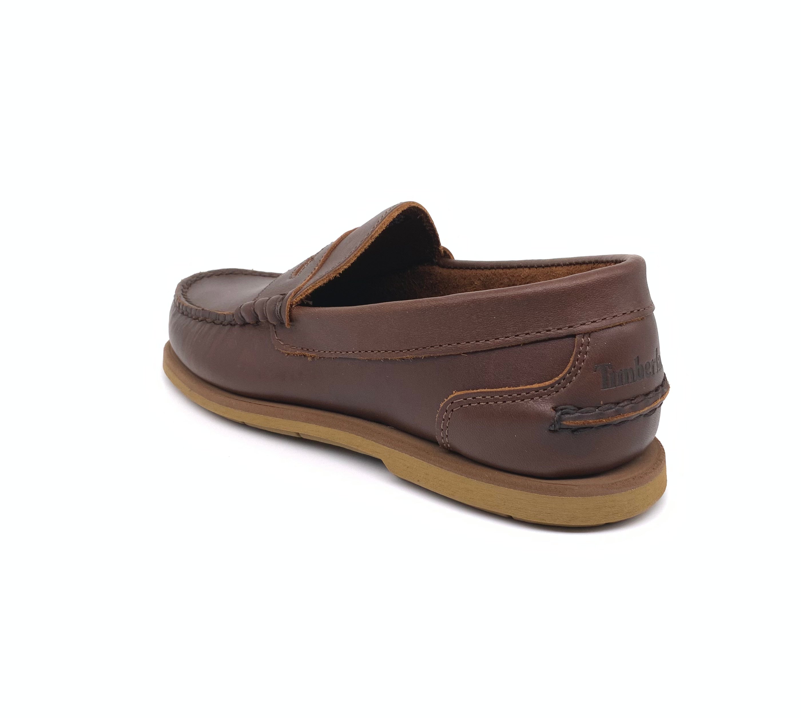 Timberland Premium Penny loafer slip on Boat shoe Brown 025031