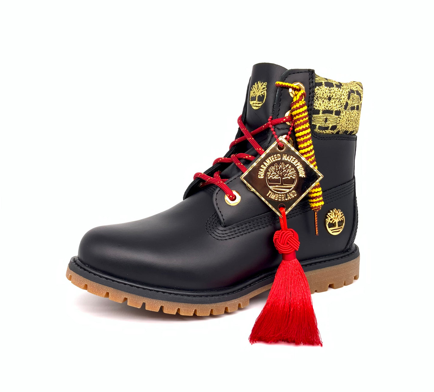 Timberland Women's Premium LTD edition 6-Inch black & gold boot A1RQH