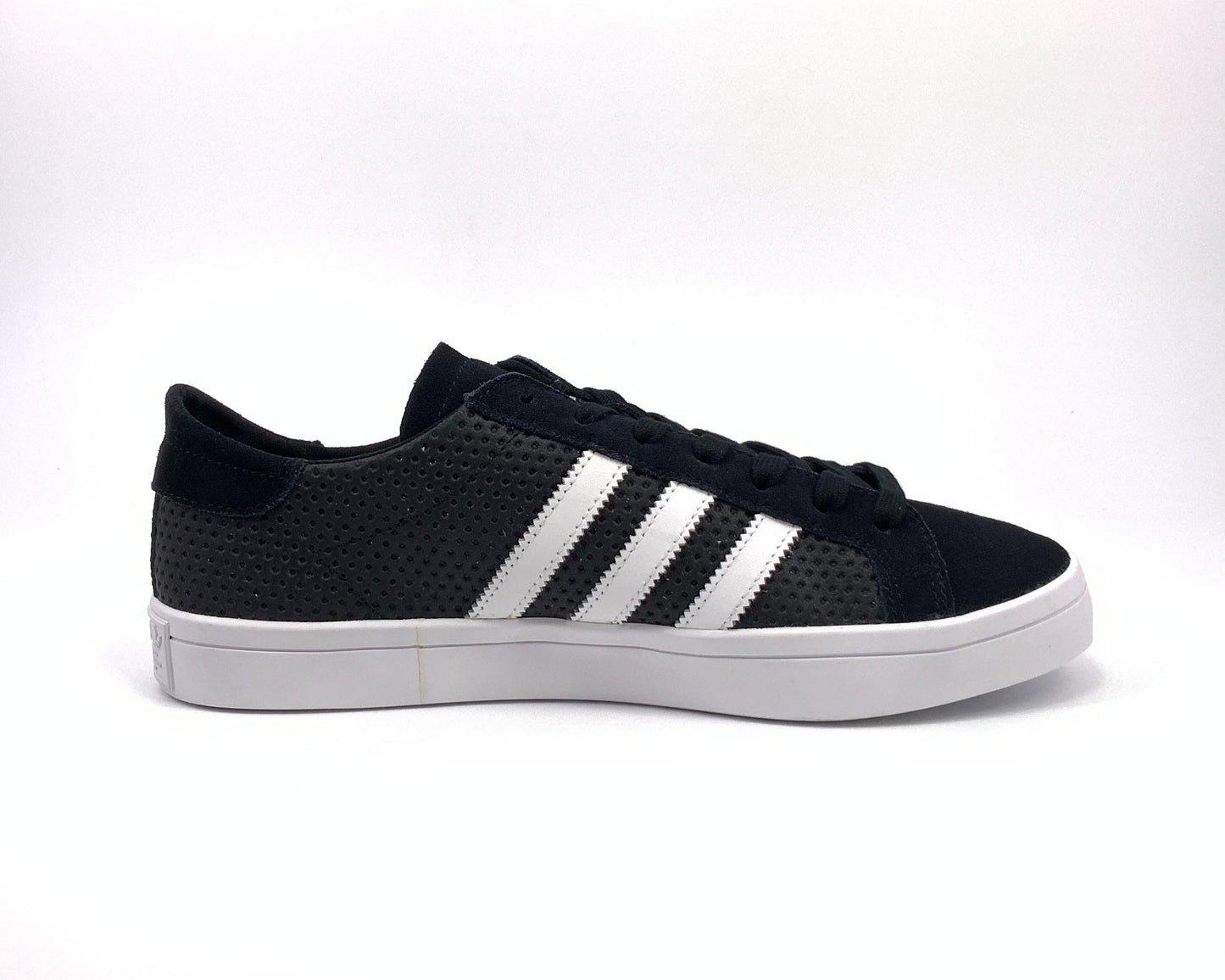 Adidas Court Vantage black white stripes BB5205