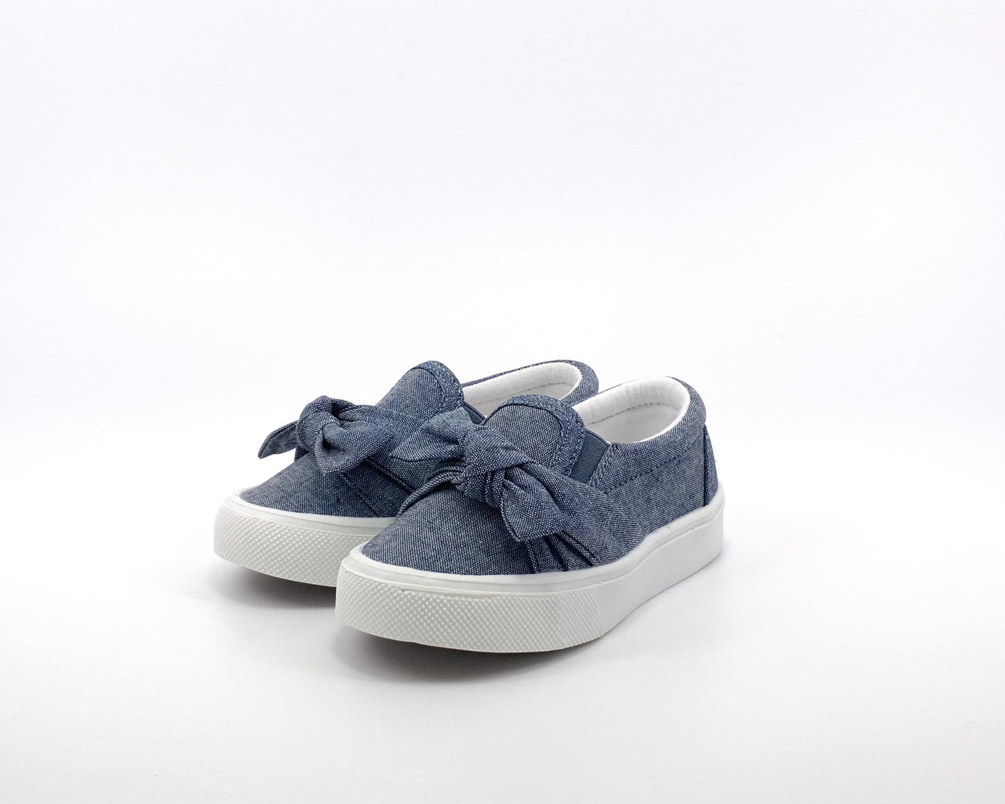 Mothercare Demin big bow slip on Shoe