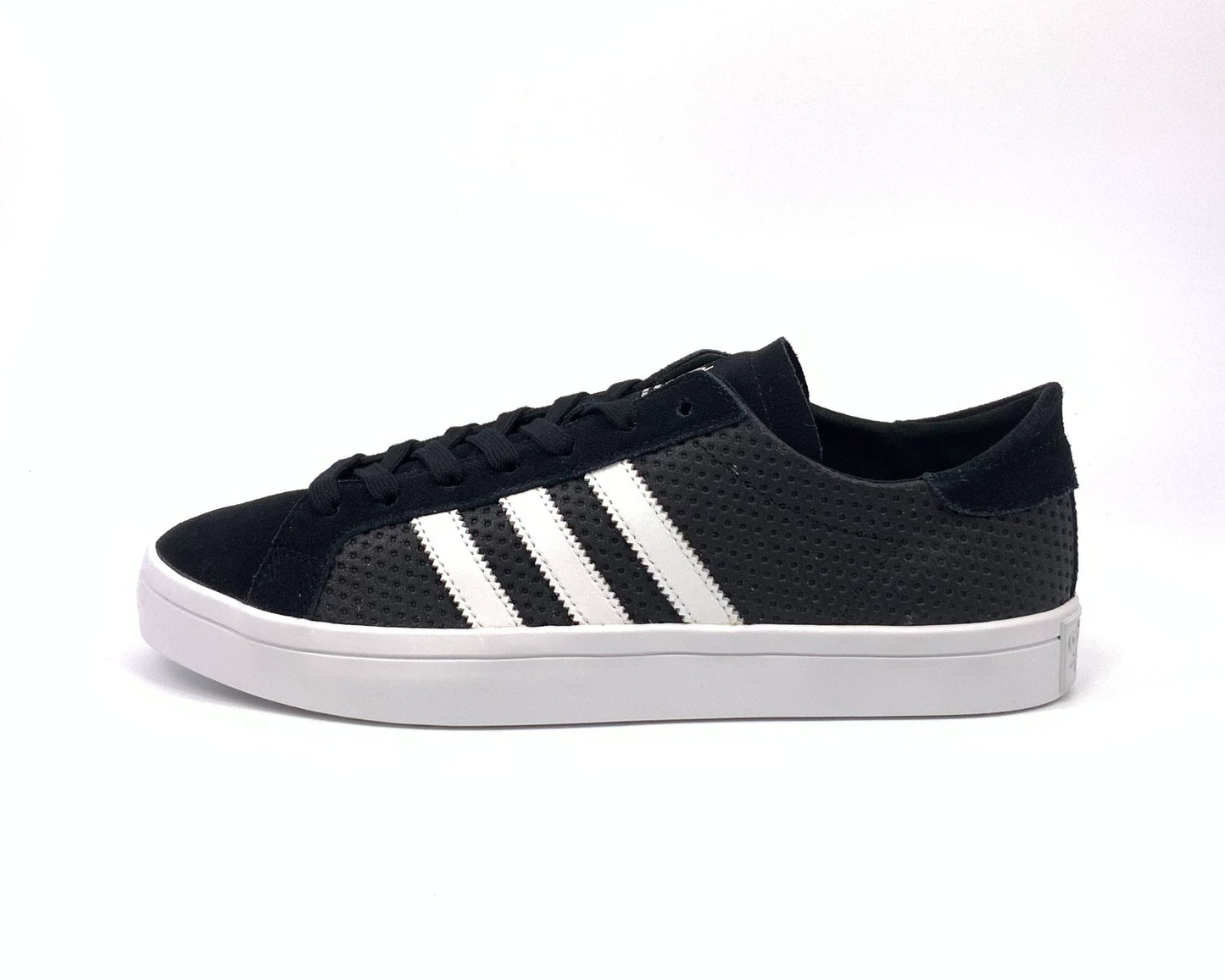 Adidas Court Vantage black white stripes BB5205