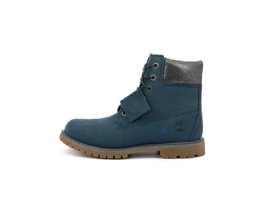 Timberland Women's  Premium 6-Inch blue/silver boot