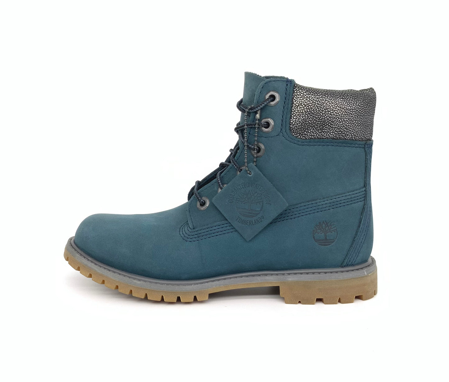 Timberland Women's  Premium 6-Inch blue/silver boot