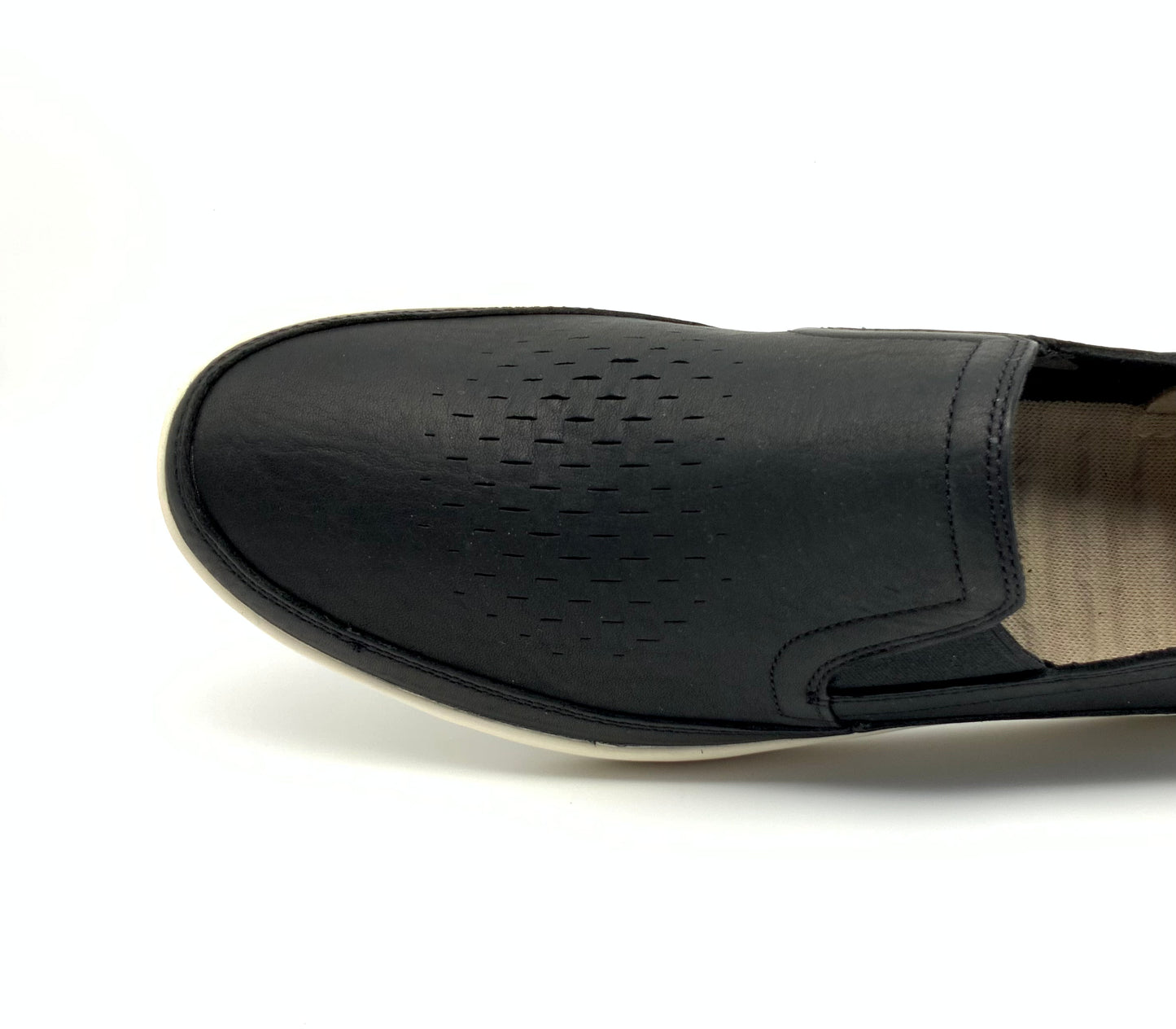 Timberland Black leather slip on casual shoe A24D7