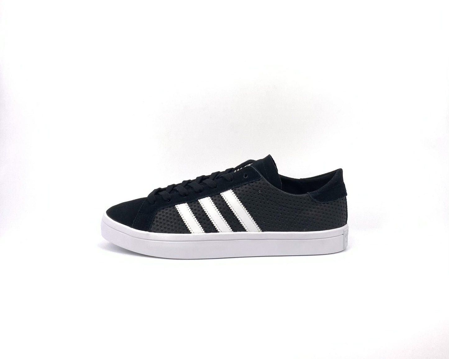 Adidas Court Vantage black white stripes BB5205