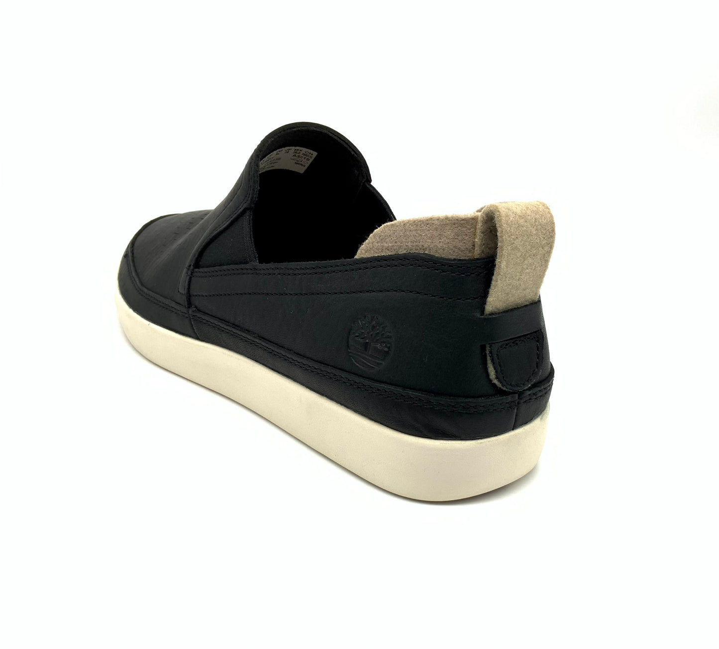 Timberland Black leather slip on casual shoe A24D7