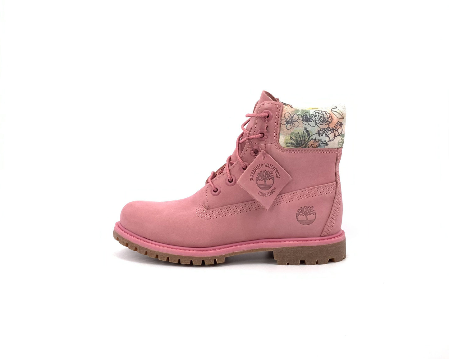 Pink timberlands best sale for women