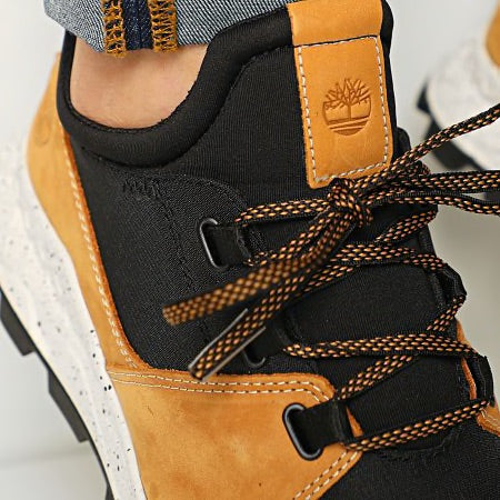 Timberland Brooklyn leather/ Canvas Trainer Wheat & black