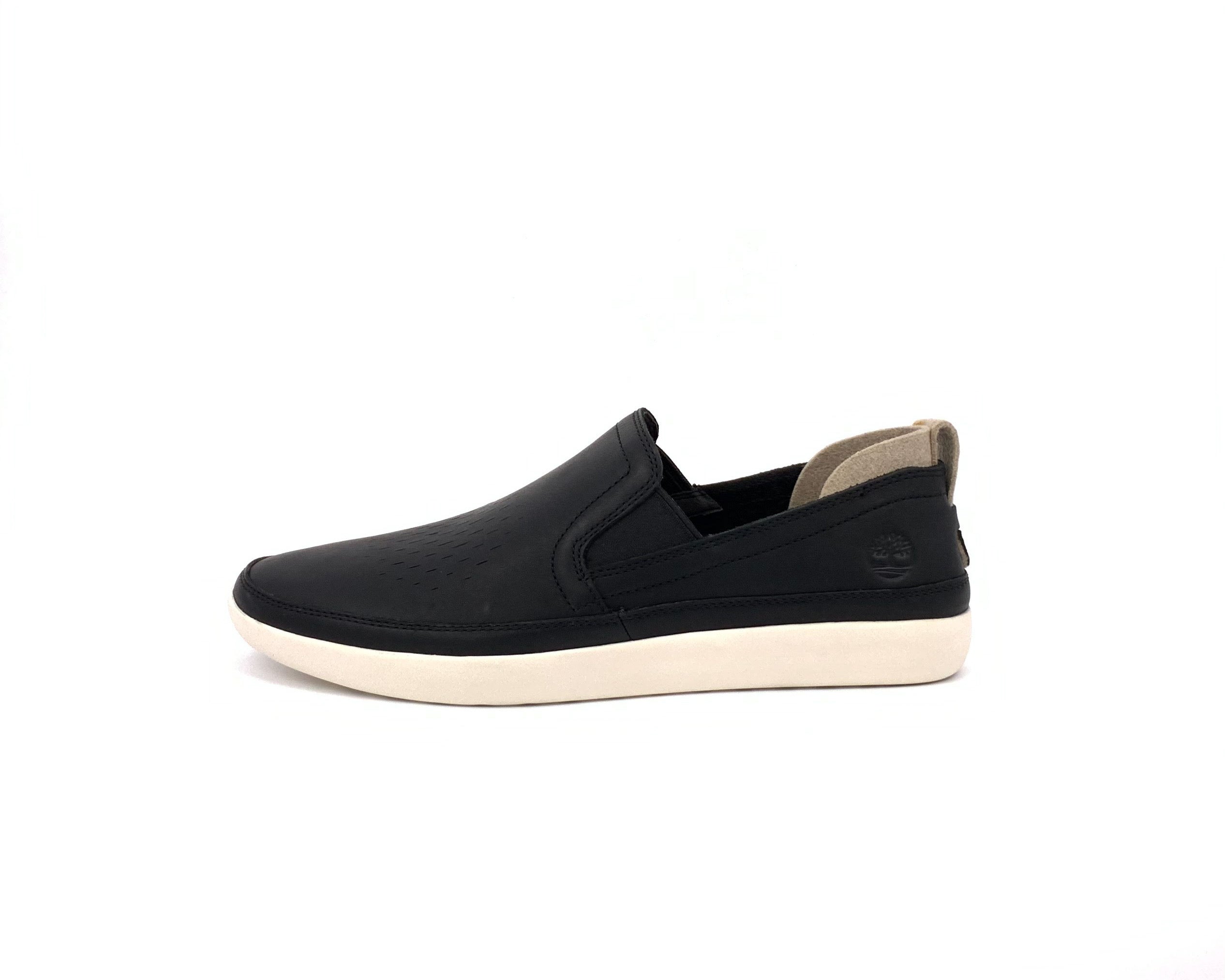 Timberland Black leather slip on casual shoe A24D7