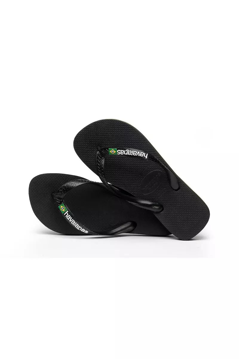 Havaianas Brasil Toe logo Black